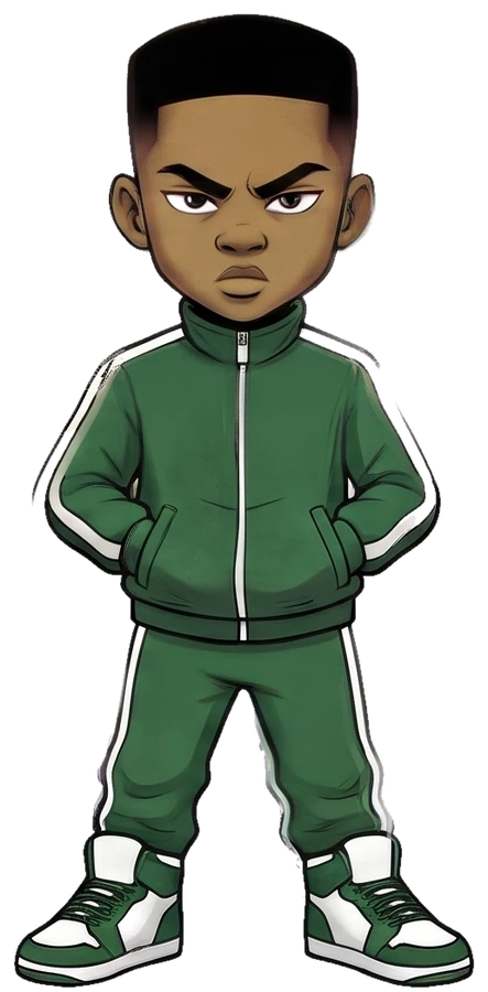 Floe — MC in a green tracksuit